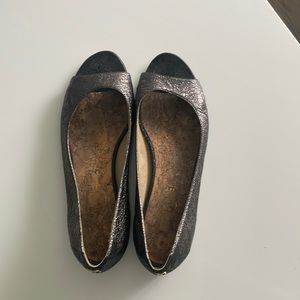 Chanel open toe flats size 40